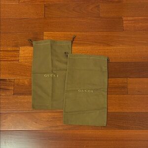 Gucci Olive Green Dust Bags
